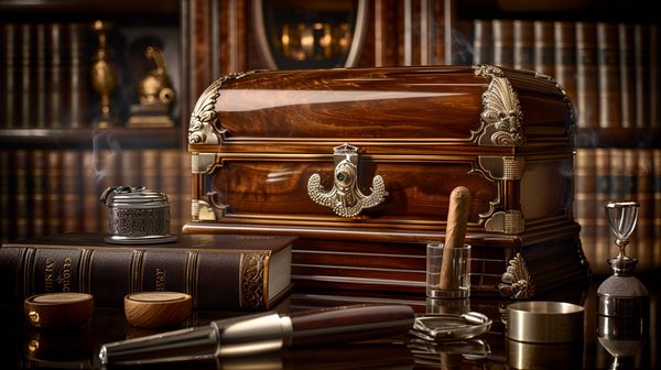Cigar humidor and essential accessories to adopt