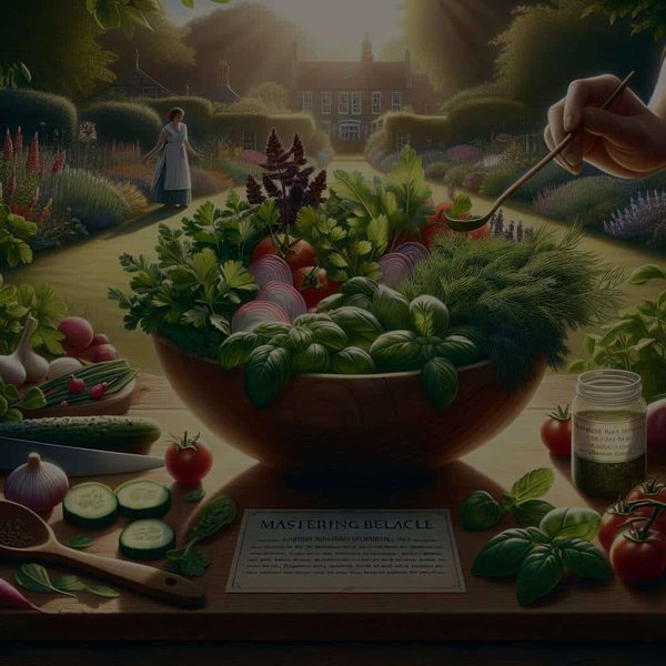 How to Master the Delicate Balance of Flavors in a British Garden Herb Salad?